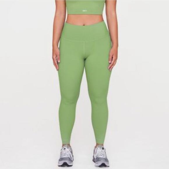 Set Active Leggings Womens Small Grow Green Sportbody Athletic Yoga Gym Sporty - Picture 1 of 9